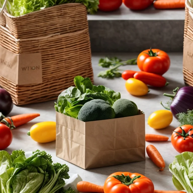 畑で収穫された野菜